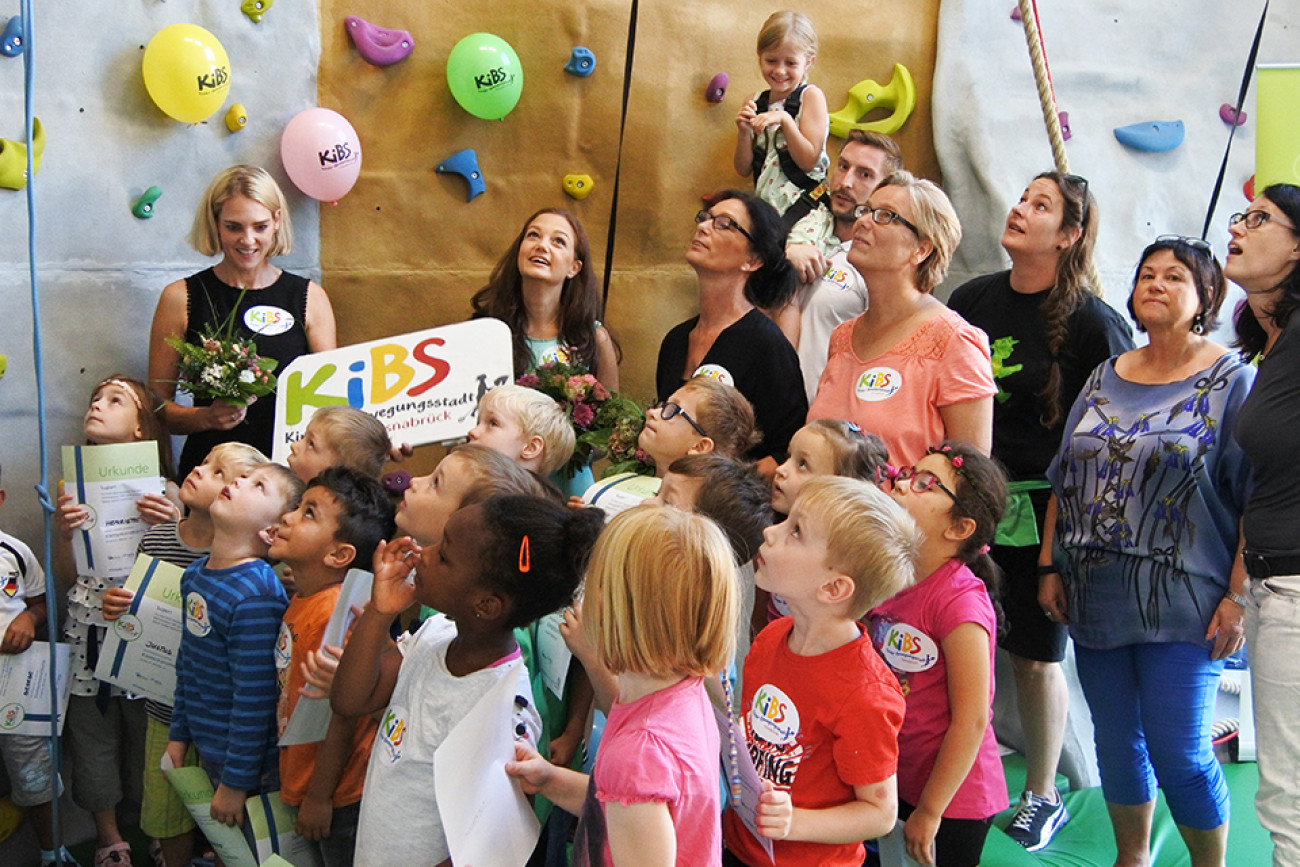 Klettern an unserer Kletterwand